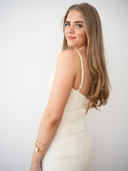 Jude Bustier Set, Ivory