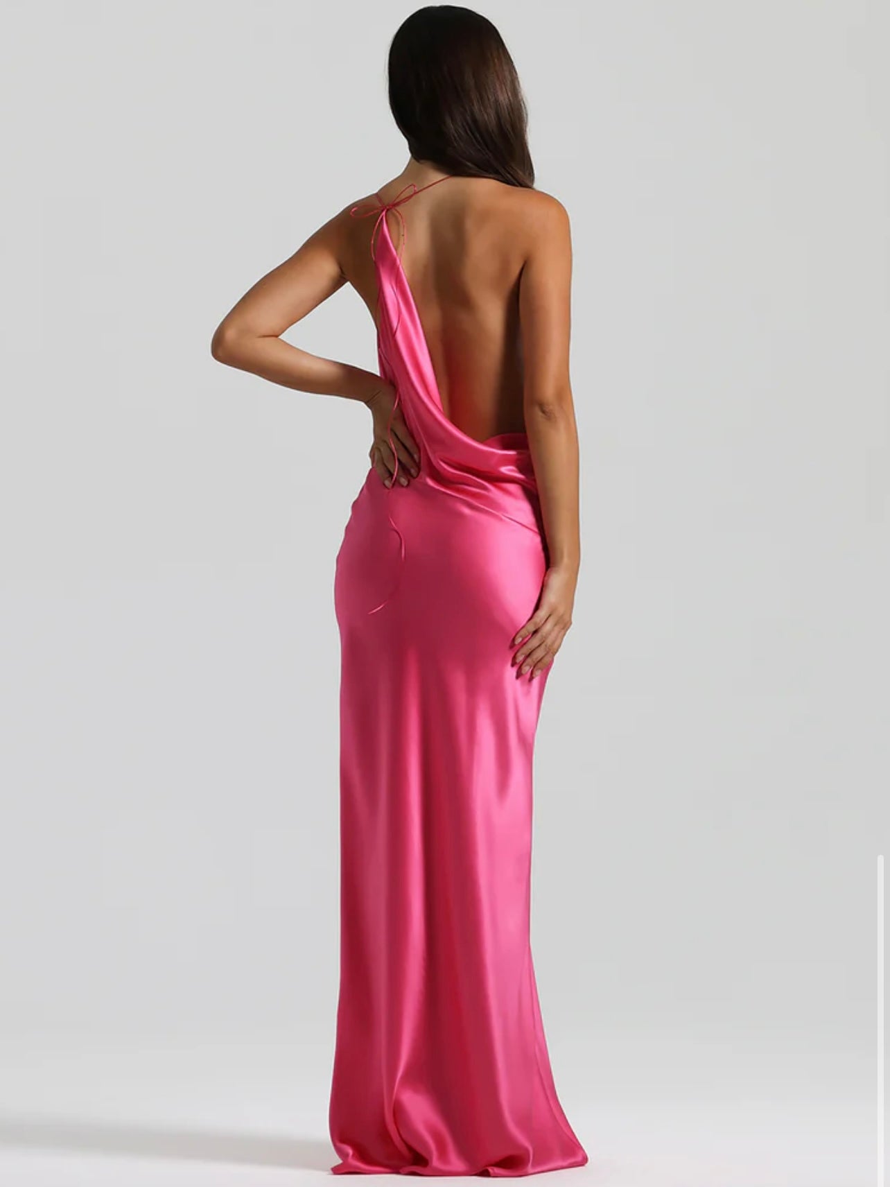 (FOR SALE) Gabi Gown, Neon Pink