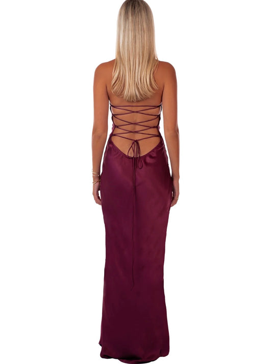 Jade Maxi Dress, Berry