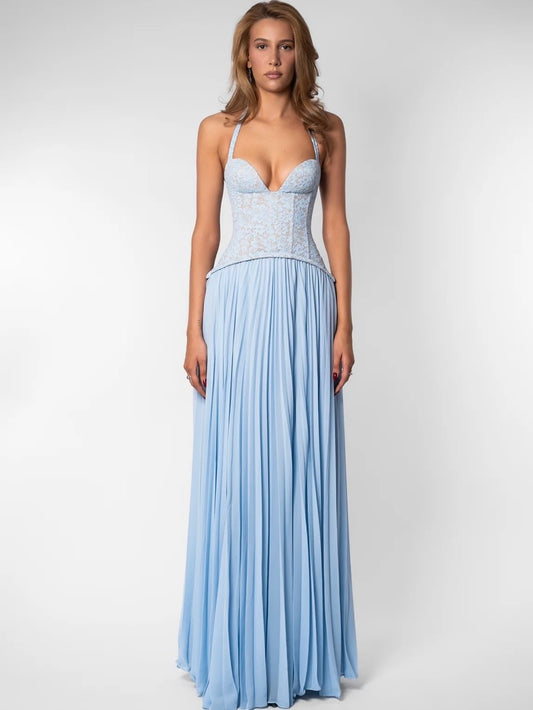 Gaia Dress, Blue