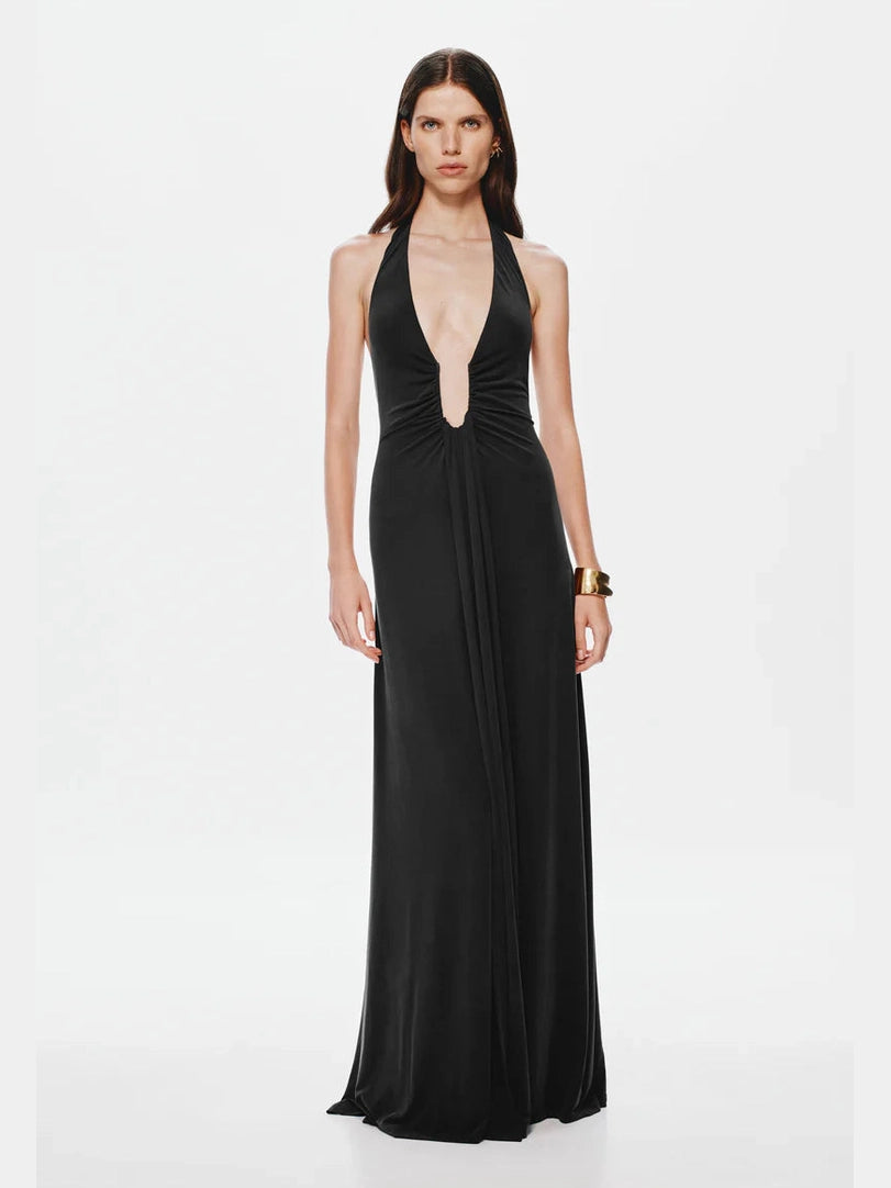 Jennifer Cupro Maxi, Black