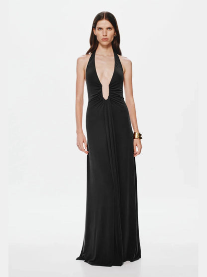 Jennifer Cupro Maxi, Black