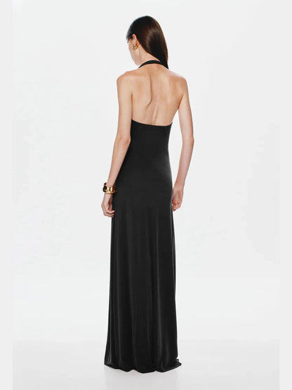 Jennifer Cupro Maxi, Black