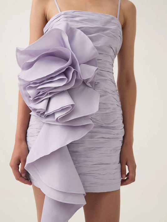 Potion Spiral Mini Dress, Lilac