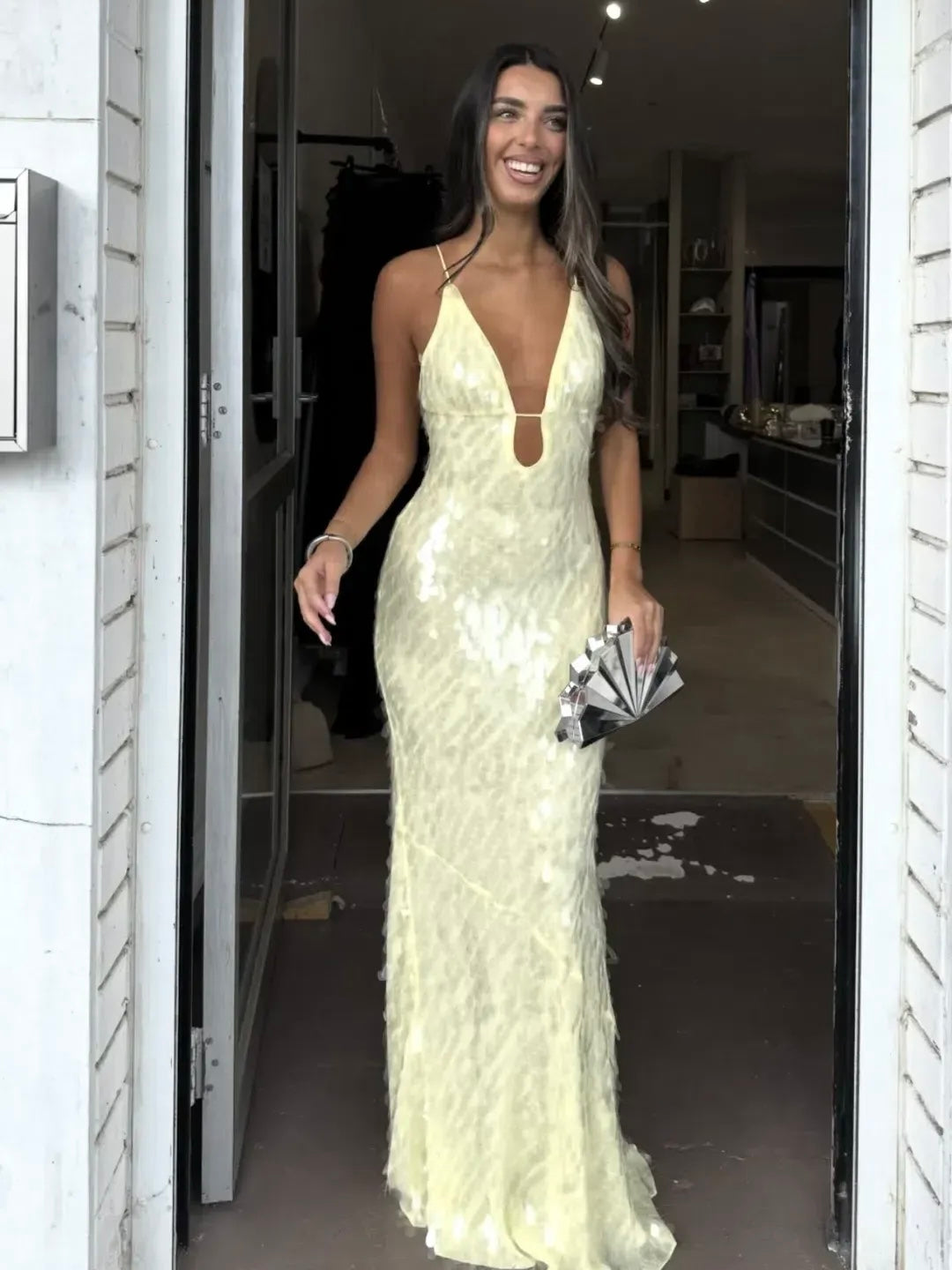 Sapphire Sequin Maxi Dress