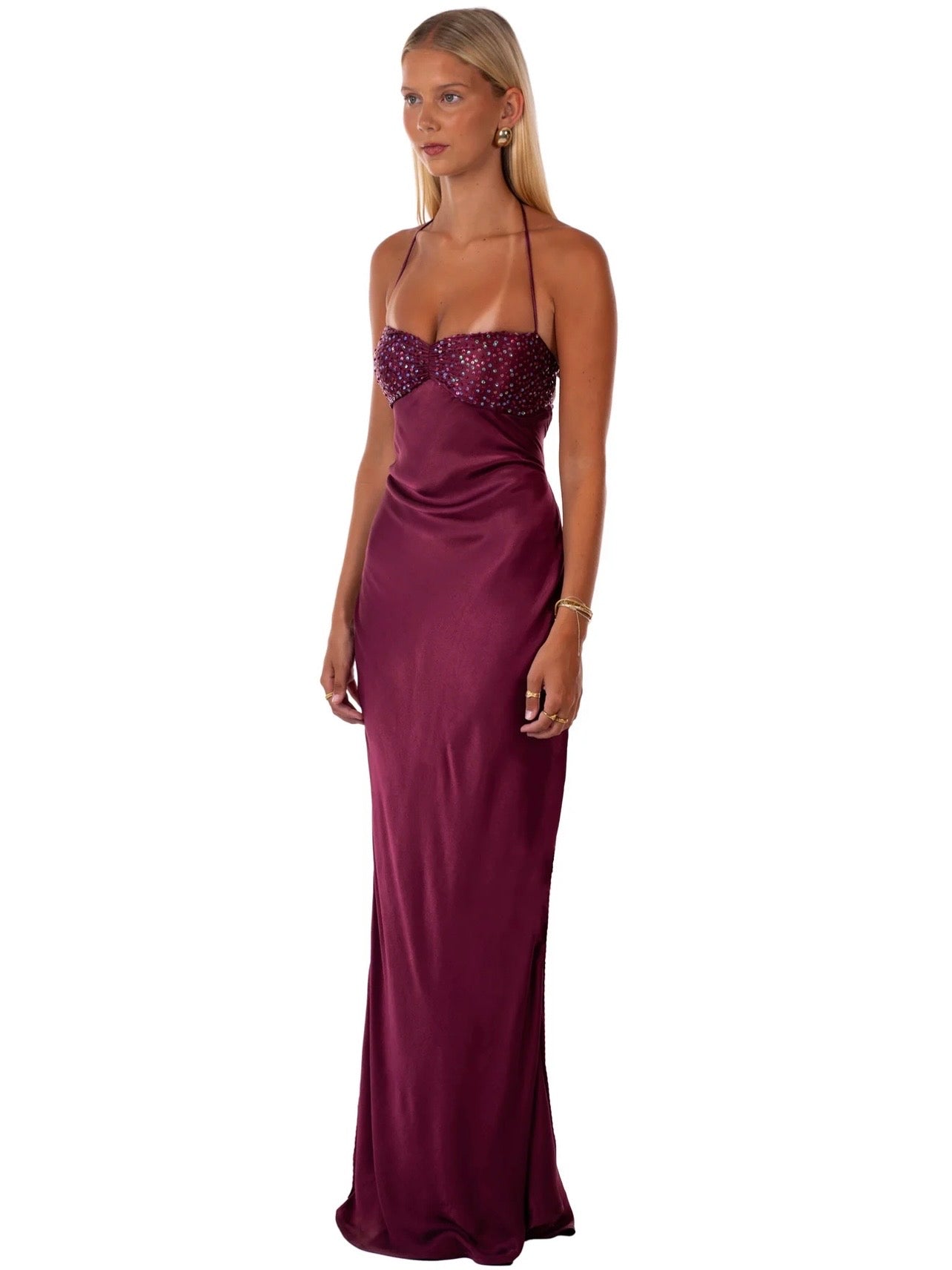 Jade Maxi Dress, Berry
