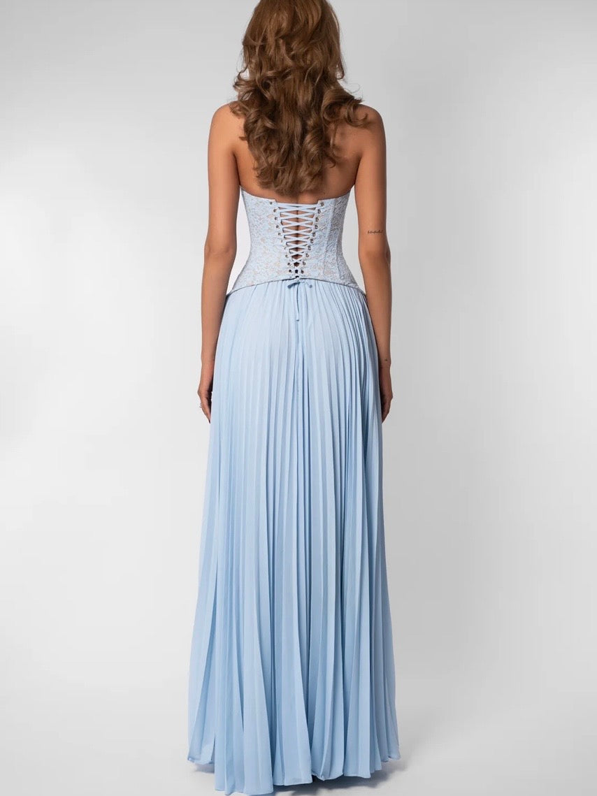 Gaia Dress, Blue