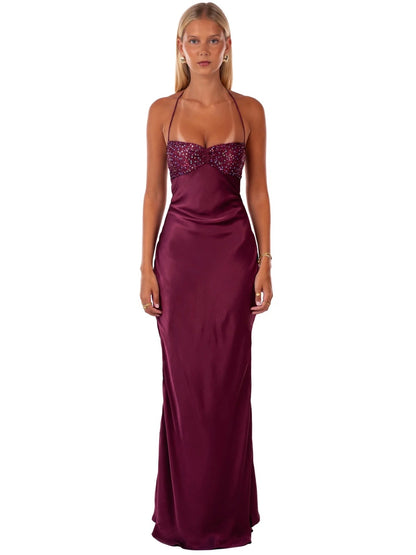 Jade Maxi Dress, Berry