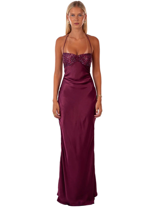 Jade Maxi Dress, Berry