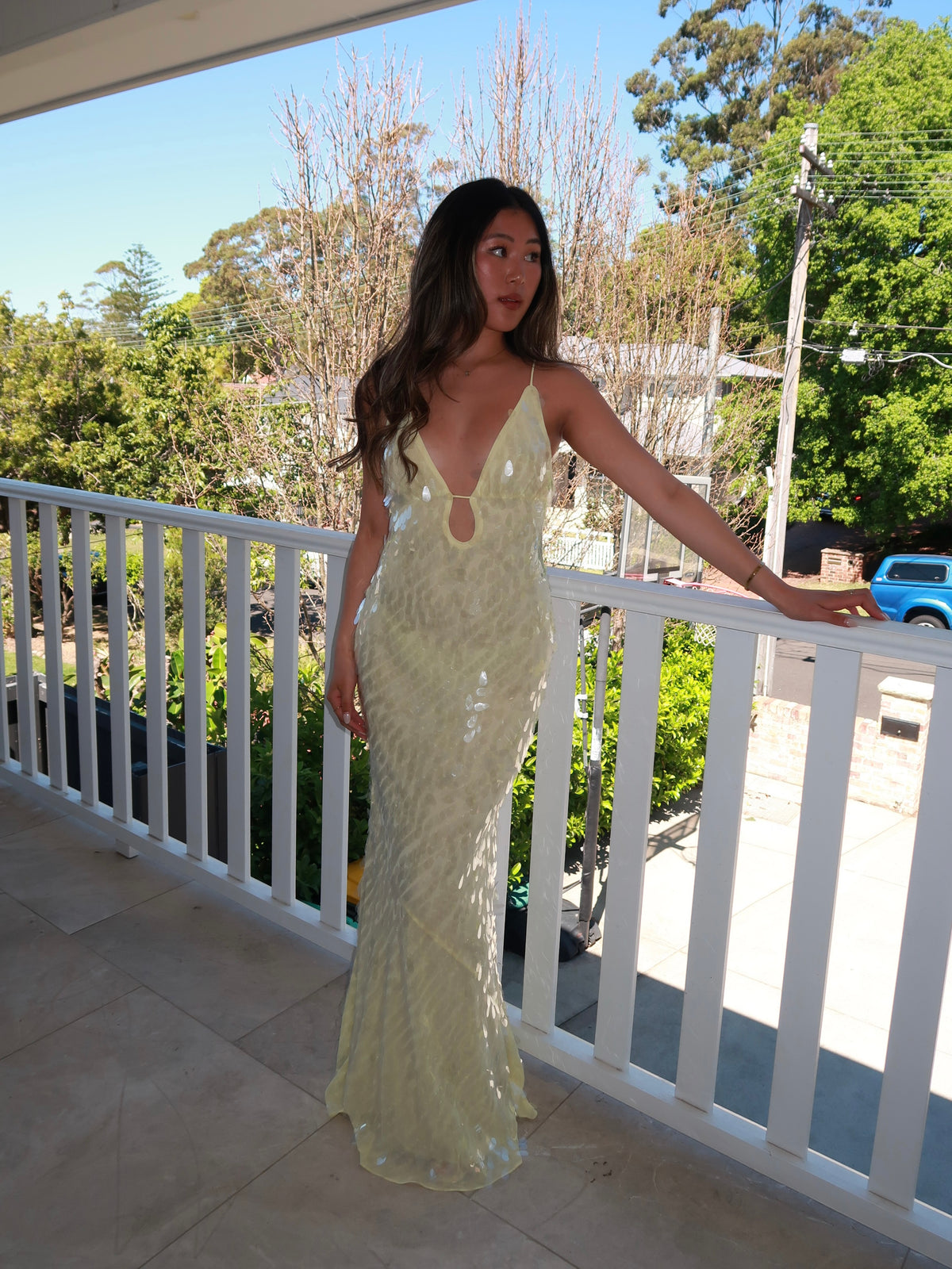 Sapphire Sequin Maxi Dress | Lemon