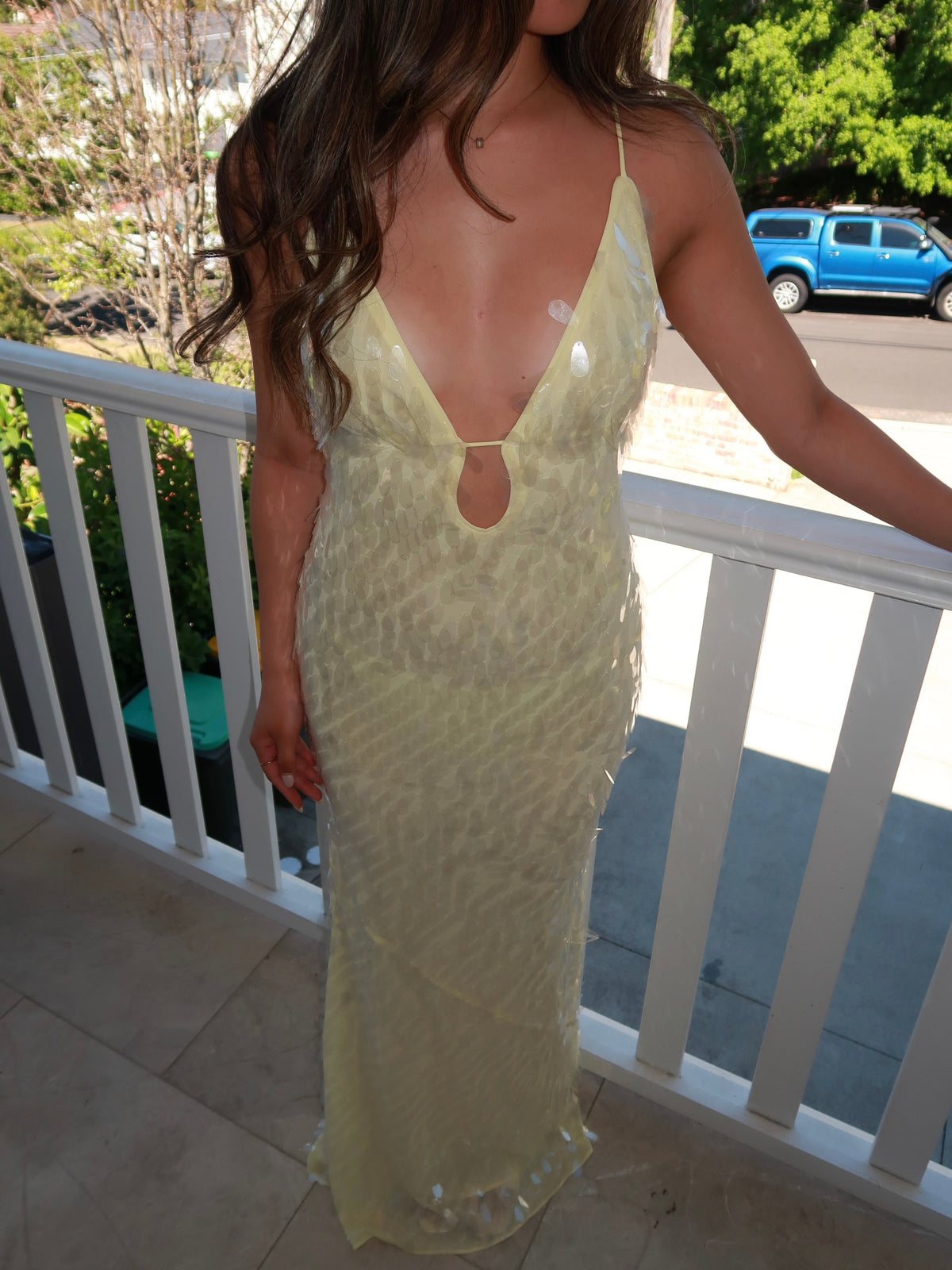 Sapphire Sequin Maxi Dress | Lemon