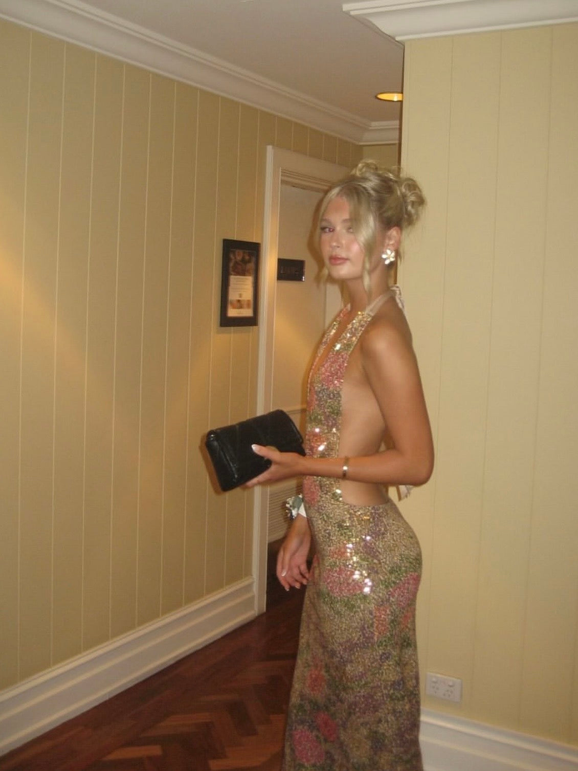 Liana Maxi Dress, Fleur Sequin