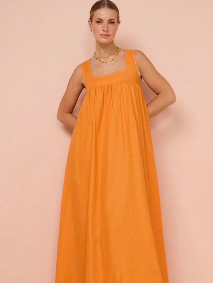 Paloma Dress | Tangerine