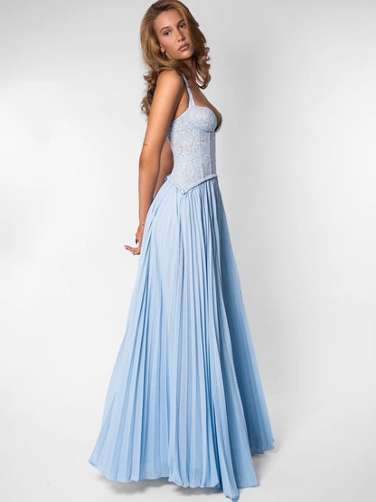 Gaia Dress, Blue